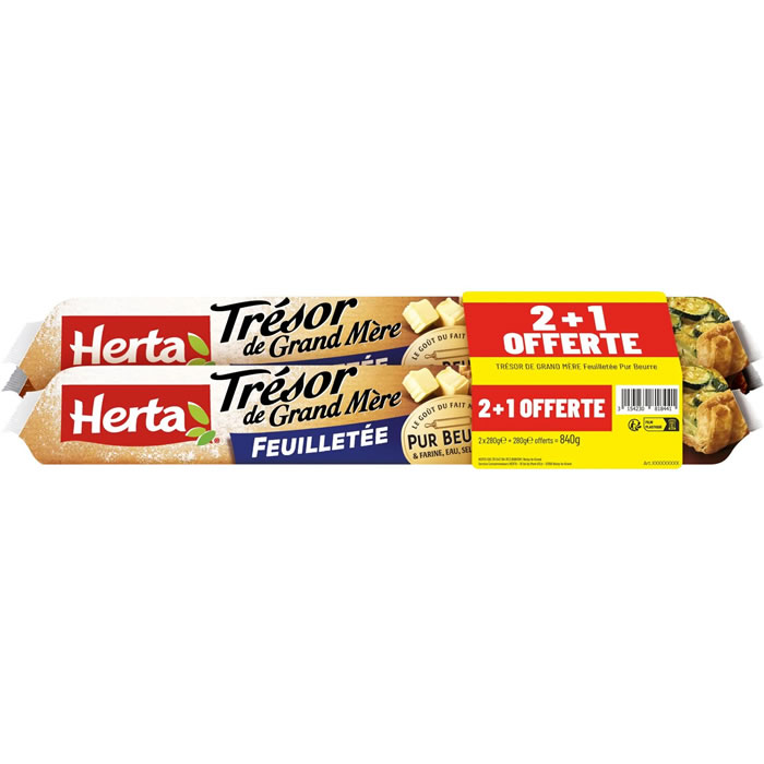 HERTA Trésor de Grand Mère Pâte feuilletée pur beurre