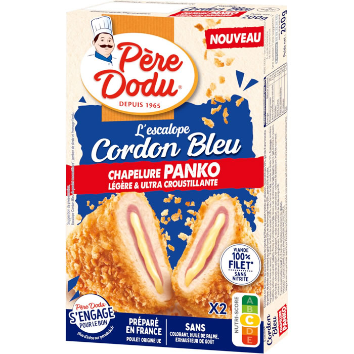 PERE DODU Cordons bleus de poulet chapelure panko