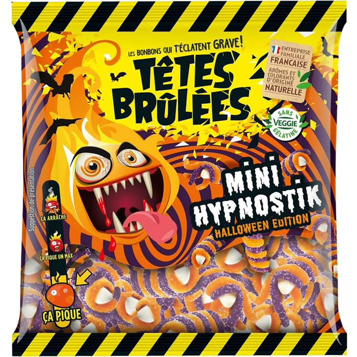 TETES BRULEES Mini Hypnostik Bonbons acidulés aromatisés