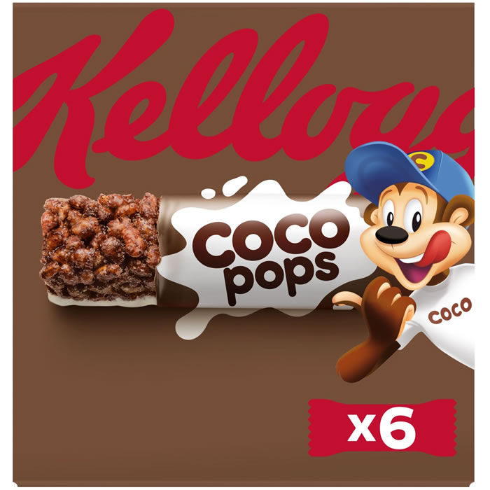 KELLOGG'S Coco Pops Barres céréalières au riz soufflé et chocolat