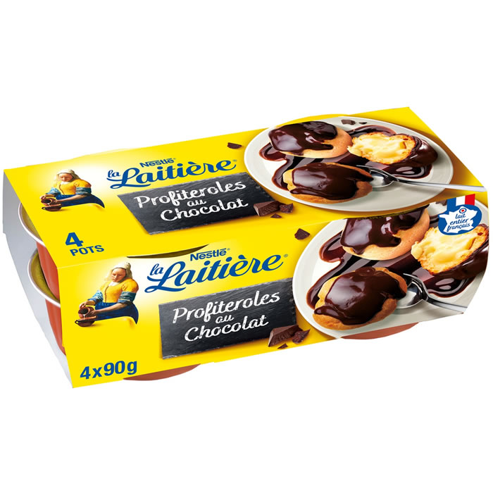 LA LAITIERE Profiteroles au chocolat