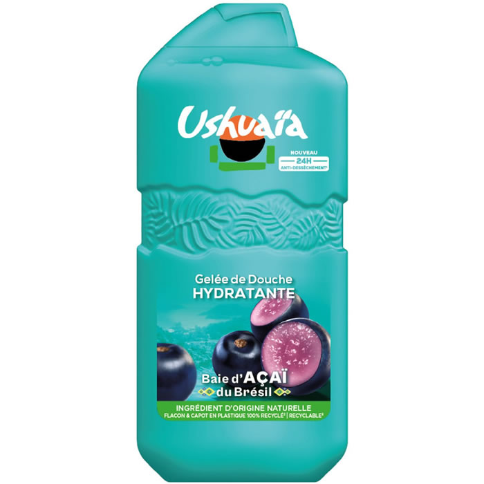 USHUAIA Hydratant Gel douche baie d'açaï du Brésil