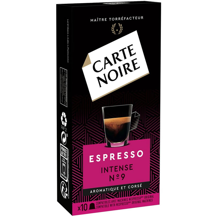 CARTE NOIRE Capsules de café espresso intense N°9