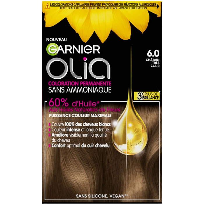 GARNIER Olia Coloration permanente châtain très clair 6.0