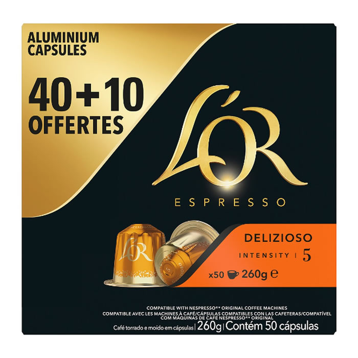 L'OR Delizioso Capsules de café espresso N°5