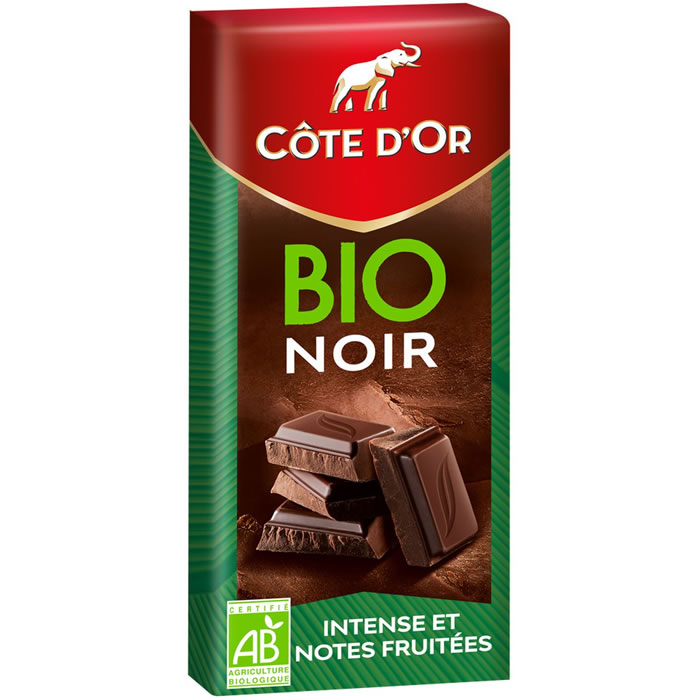 CÔTE D'OR Tablette de chocolat noir bio