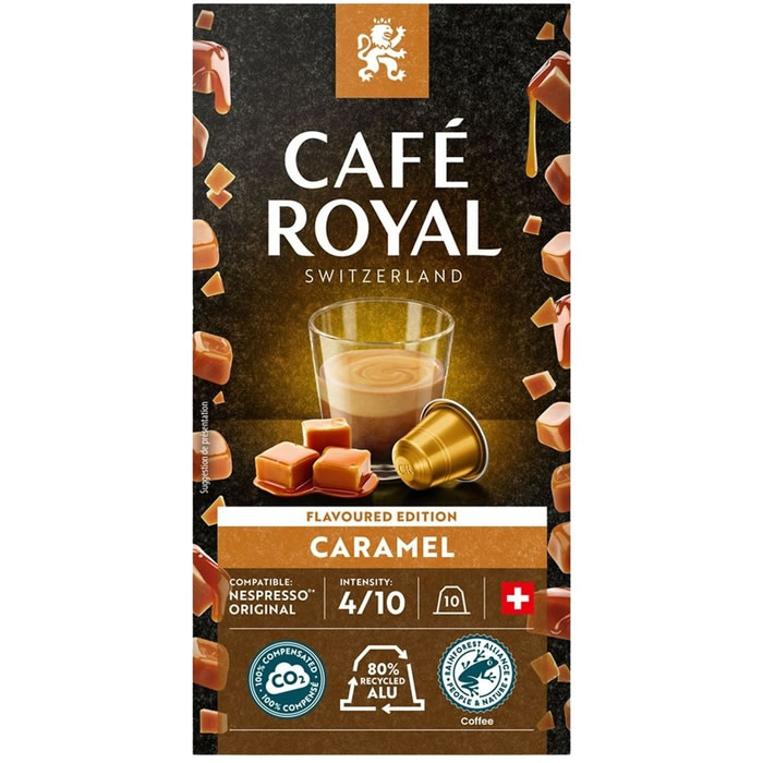 CAFE ROYAL : Suisse - Capsules de café caramel N°4 - chronodrive