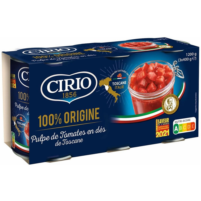 CIRIO Pulpe de tomates en dés