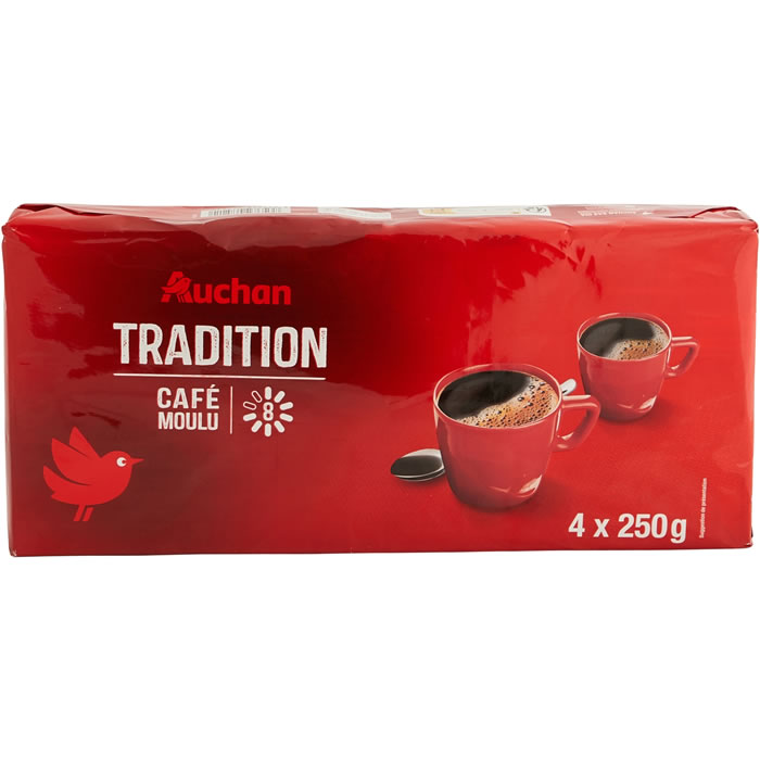 AUCHAN Tradition Café moulu N°8