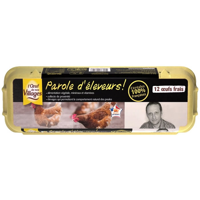 L'OEUF DE NOS VILLAGES Oeufs de poules élevées au sol