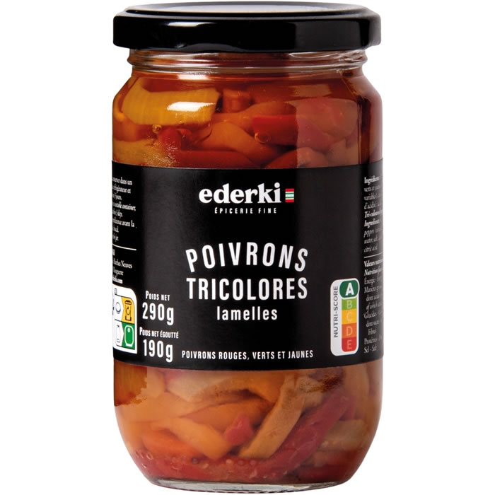 EDERKI Poivrons tricolores lamelles