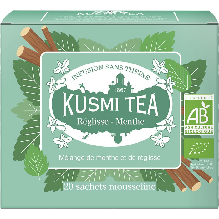 KUSMI TEA Infusion réglisse et menthe bio