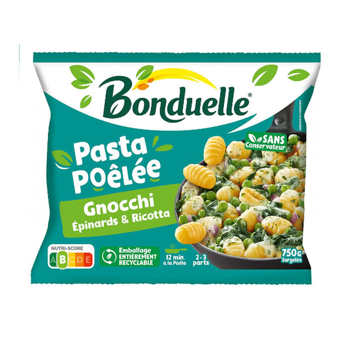 BONDUELLE Poêlée de gnocchi de pomme de terre, épinards et ricotta