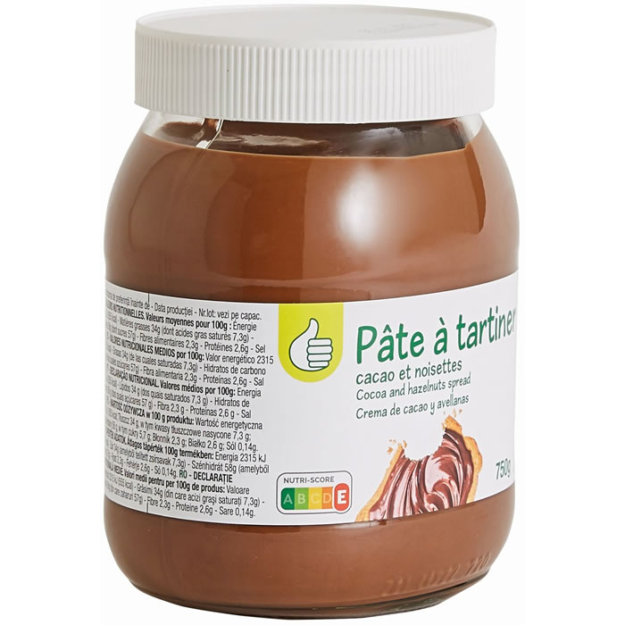 1ER PRIX Pâte à tartiner au cacao et noisettes