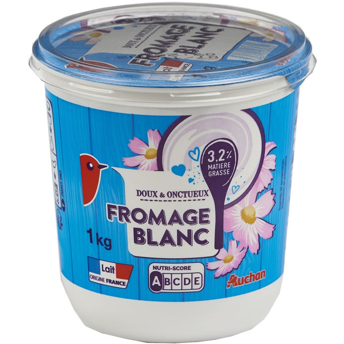 AUCHAN Fromage blanc 3.2% M.G