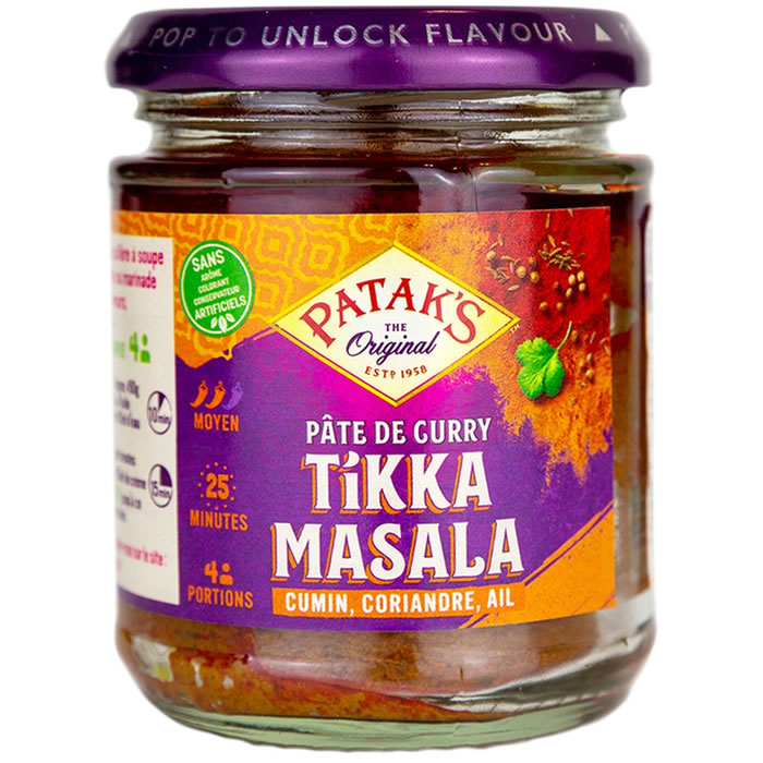 PATAK'S Pâte de curry Tikka Masala moyen