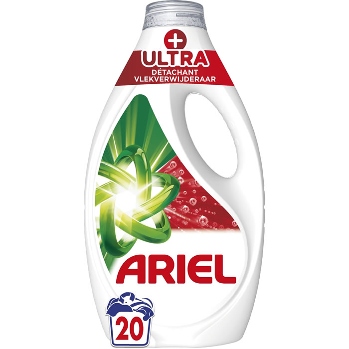 ARIEL + Ultra Lessive liquide ultra-détachante