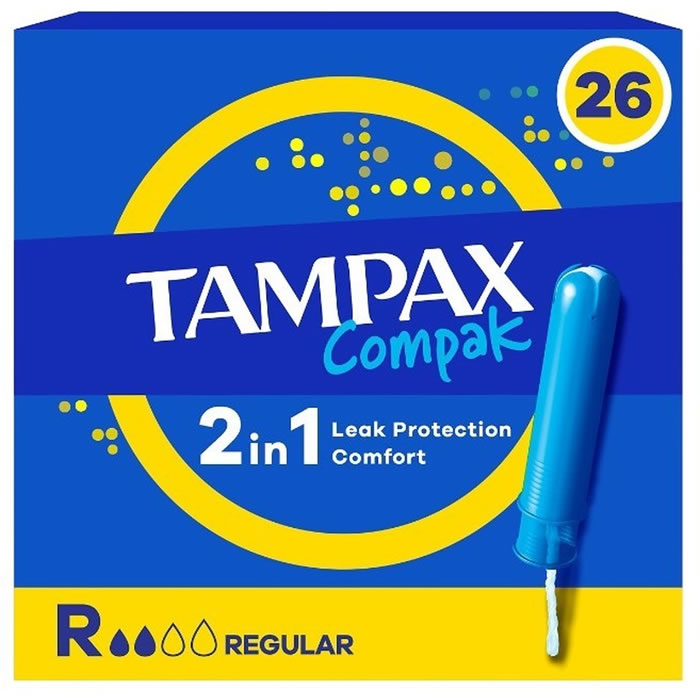 TAMPAX Compak Tampon avec applicateur régulier