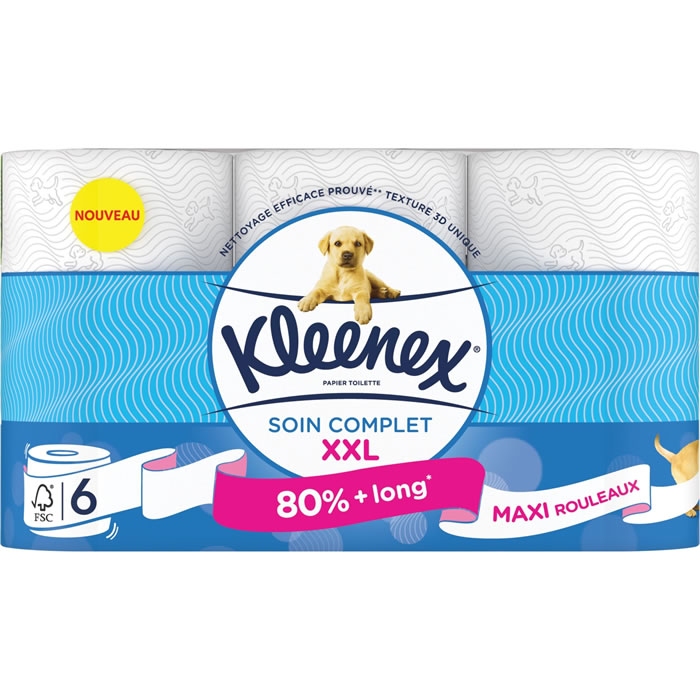 KLEENEX Papier toilette soin complet XXL
