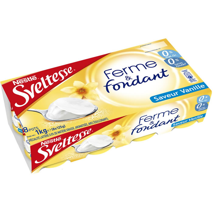SVELTESSE Spécialités laitières allégés à la vanille