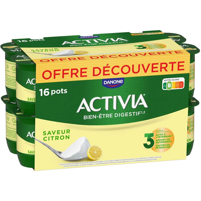 ACTIVIA Yaourts bifidus au citron