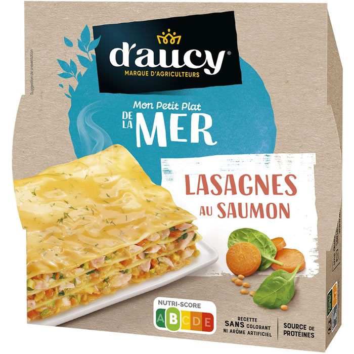D'AUCY Lasagnes au saumon micro-ondes