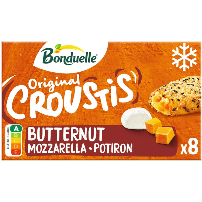 BONDUELLE Croustis de Légumes Butternut, potiron et fromage panés