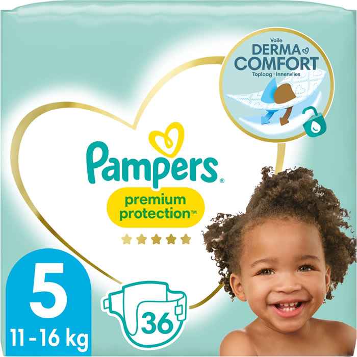 PAMPERS Premium Protection Couches taille 5 (11-16 kg)