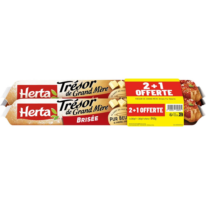 HERTA Trésor de Grand Mère Pâte brisée pur beurre