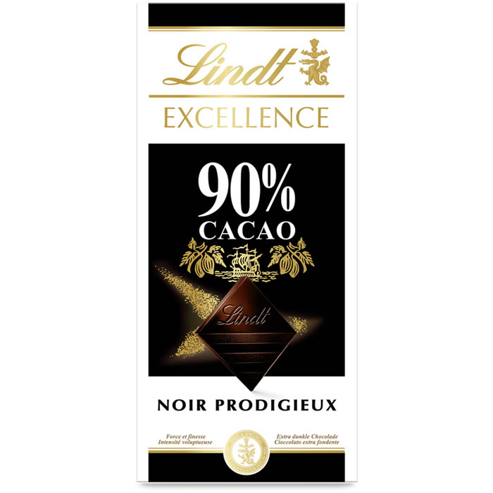 LINDT Excellence Tablette de chocolat noir 90%