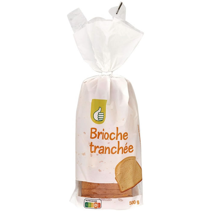 AUCHAN Essentiel Brioche tranchée nature