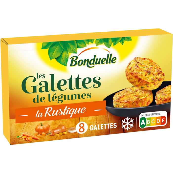BONDUELLE La Rustique Galettes carottes, potiron et butternut