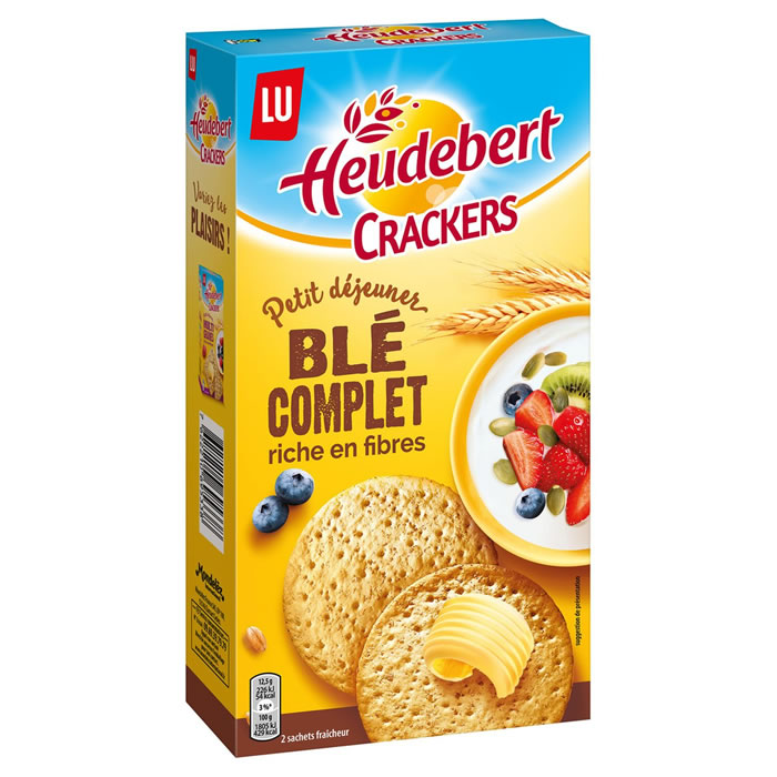 HEUDEBERT Crackers au blé complet