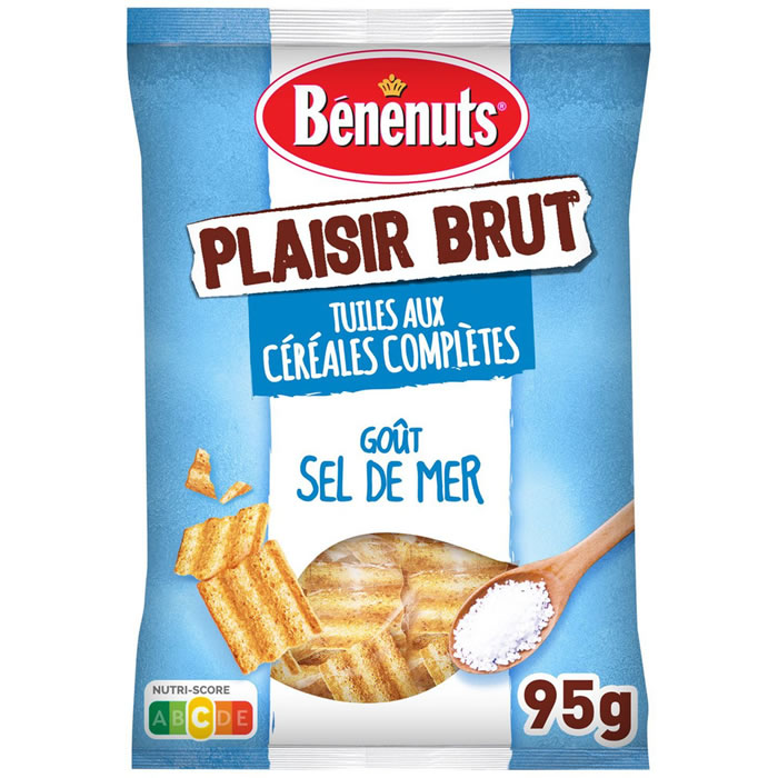 BENENUTS Plaisir Brut Chips tuiles ondulées salées