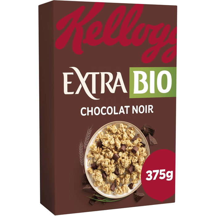 KELLOGG'S Extra Céréales aux pépites de chocolat noir bio
