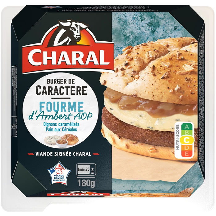CHARAL Burger à la fourme d'Ambert et oignons caramélisés