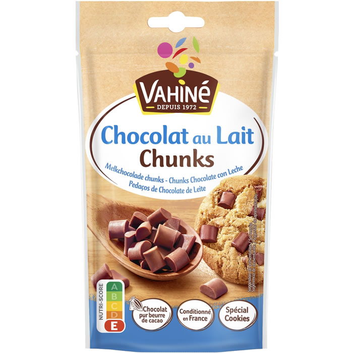 VAHINE Chunks Pépites de chocolat au lait