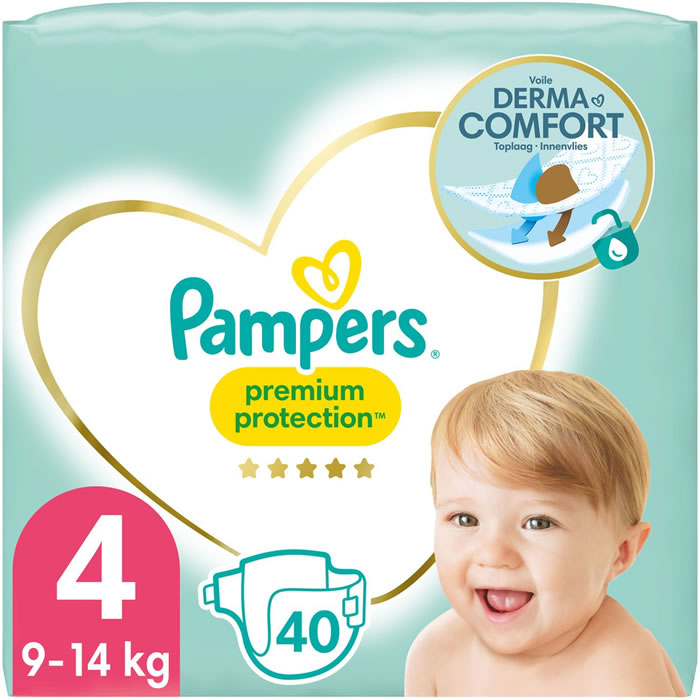 PAMPERS Premium Protection Couches taille 4 (9-14 kg)
