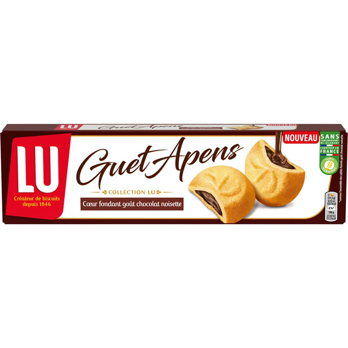 LU Guet Apens Biscuits sablés fourrés au chocolat et noisette