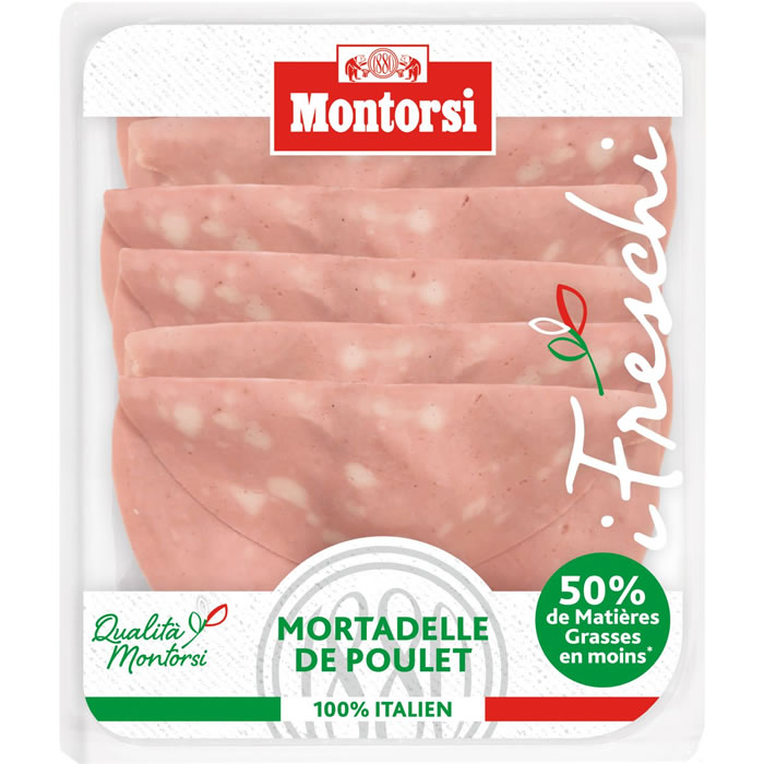 MONTORSI Mortadelle de volaille en tranche