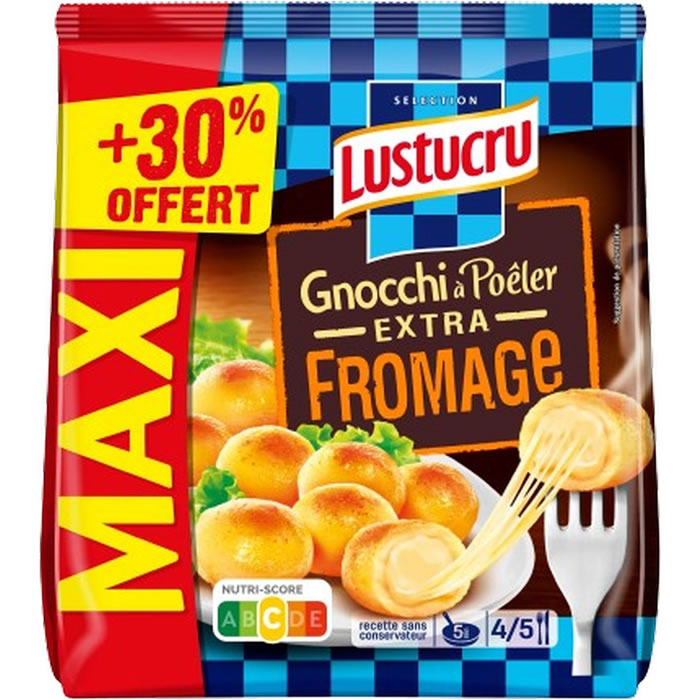 LUSTUCRU Gnocchi de pomme de terre à poêler fourré au fromage