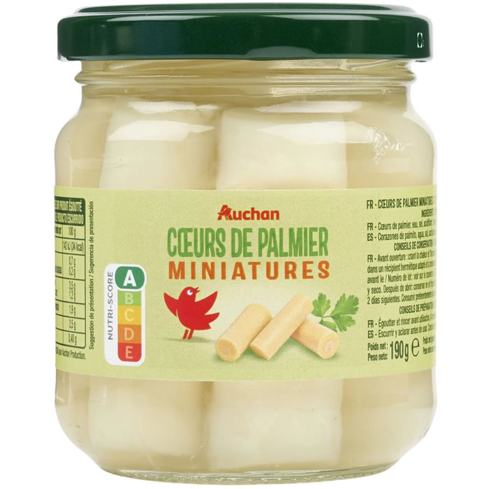 AUCHAN Mini coeurs de palmiers