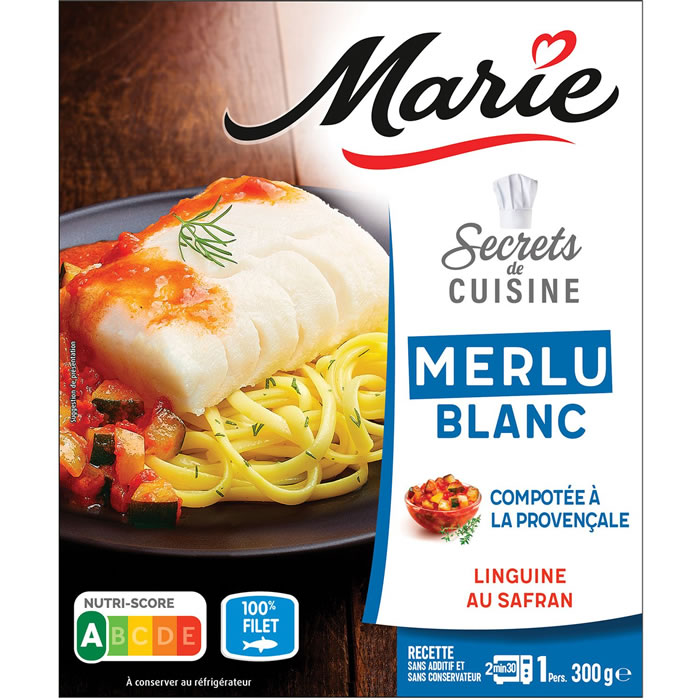 MARIE Linguine au safran et merlu blanc micro-ondes