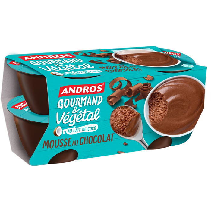 ANDROS Gourmand & Végétal Mousse au chocolat au lait de coco