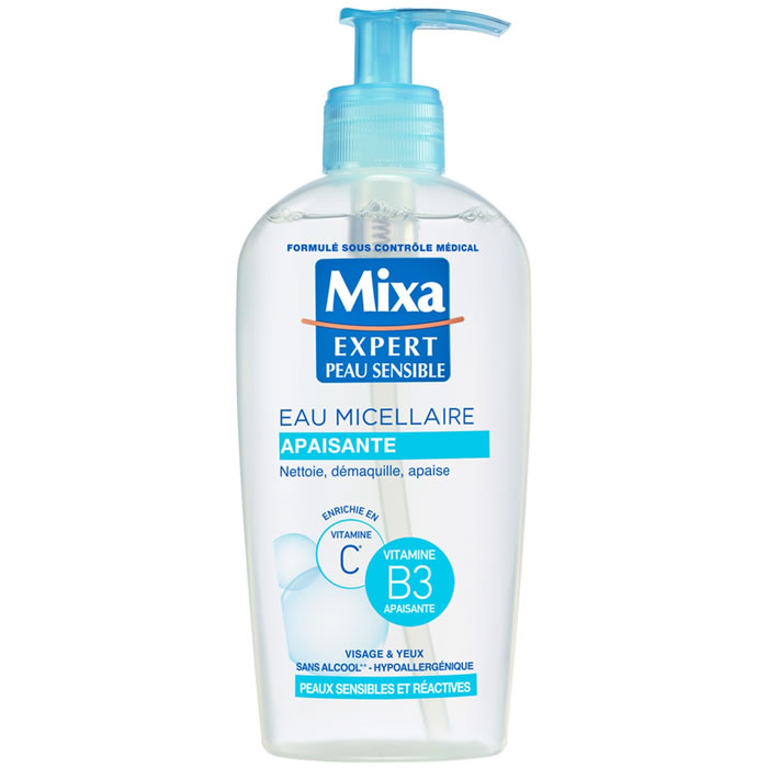 MIXA Expert Eau nettoyante apaisante solution micellaire