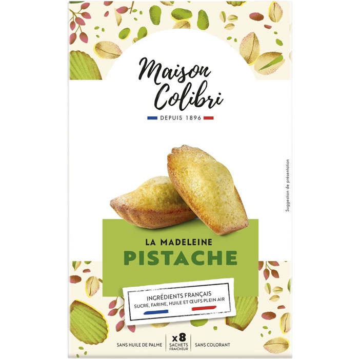 MAISON COLIBRI Madeleines à la pistache