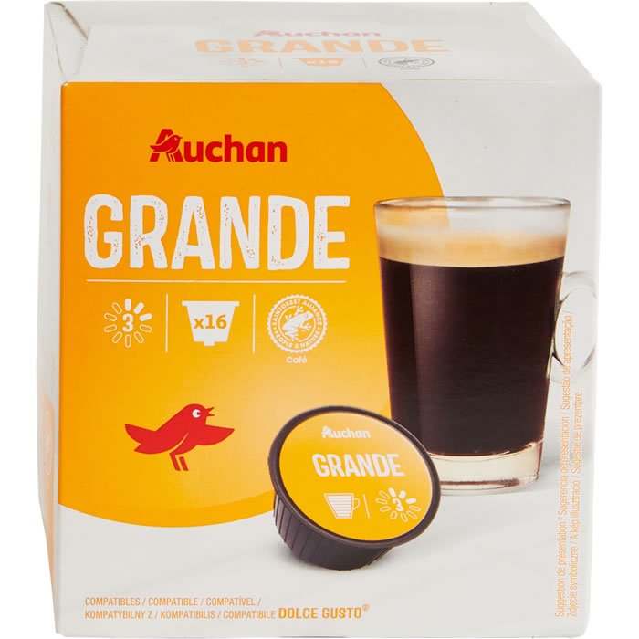 AUCHAN Capsules de café grand N°3