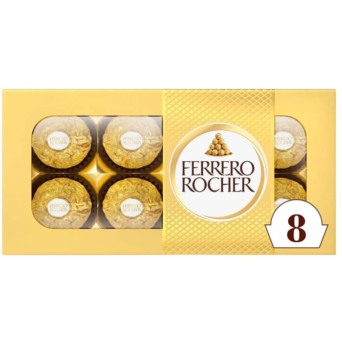 FERRERO ROCHER Bouchées au chocolat au lait et noisettes