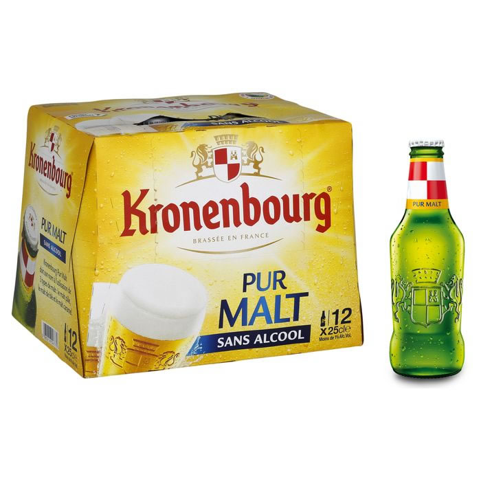 KRONENBOURG Pur malt Bière blonde sans alcool
