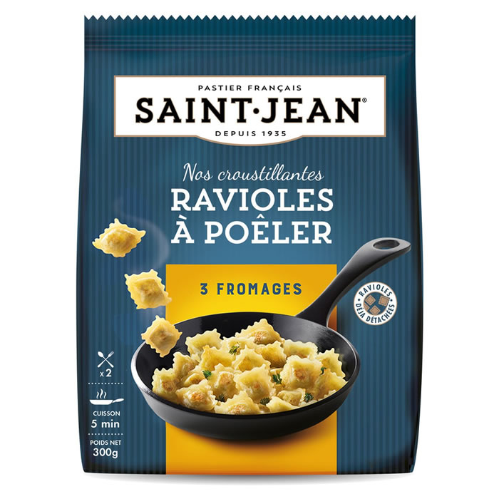 SAINT JEAN Ravioles à poêler aux 3 fromages